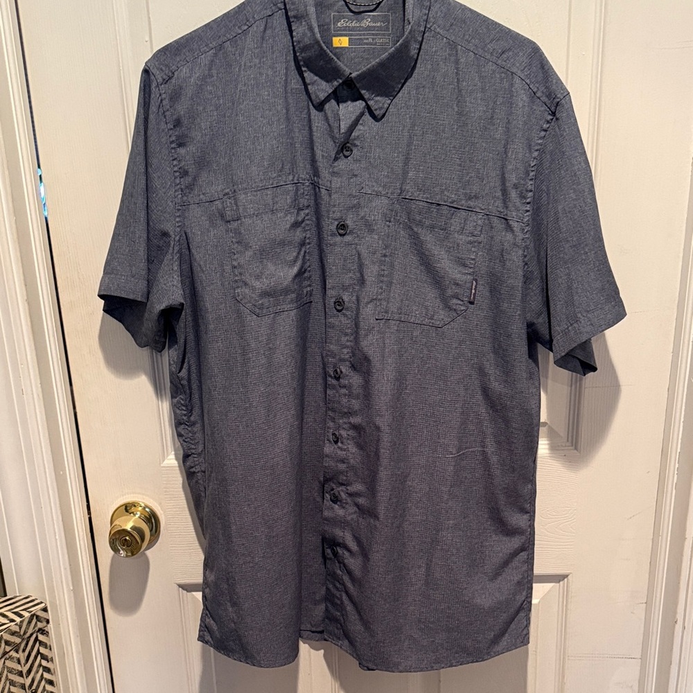Eddie Bauer blue Button Down Shirt